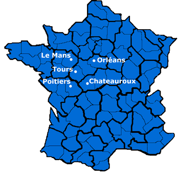 Zone géographique d’intervention de la société Armen